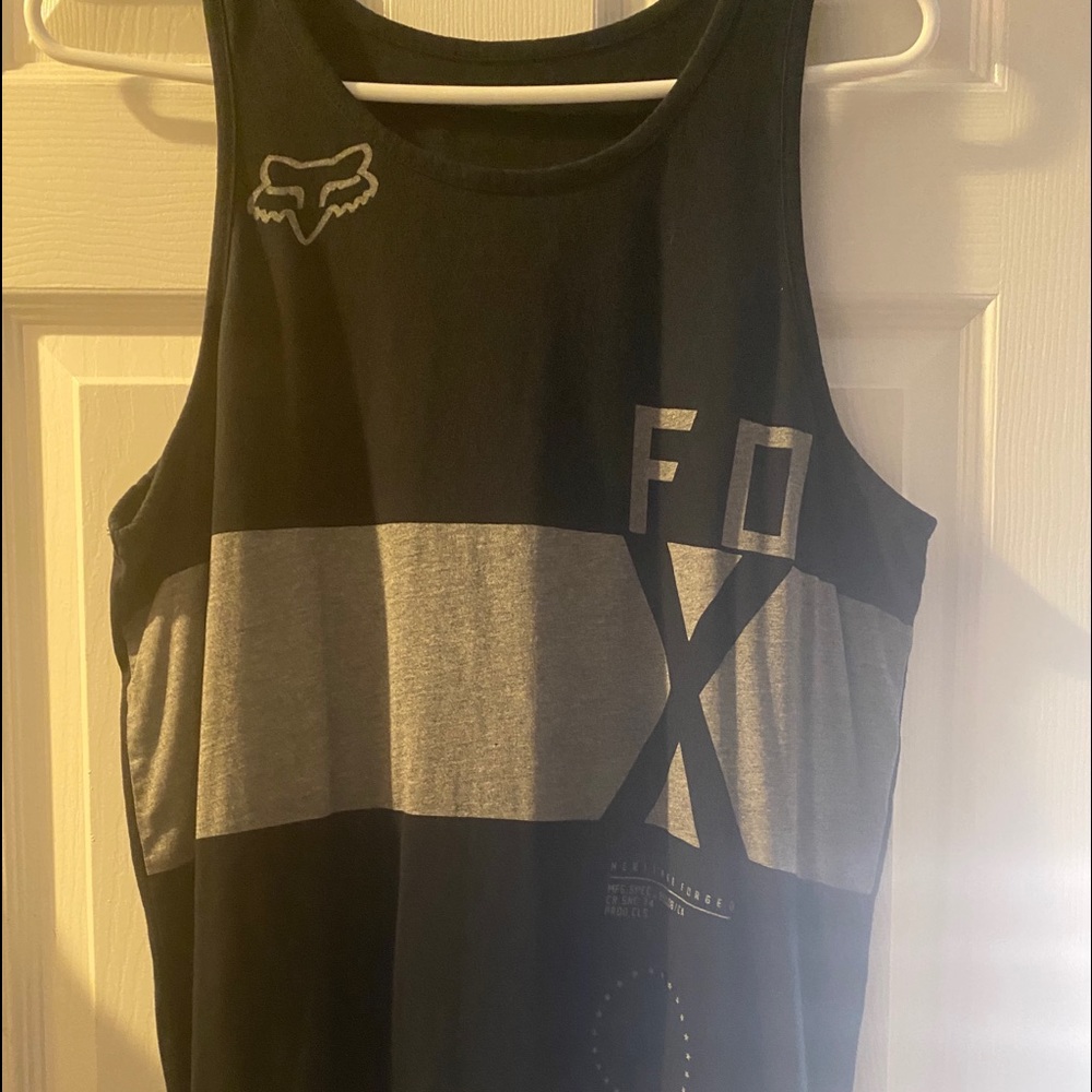 Black men’s FOX tank top. Size Medium